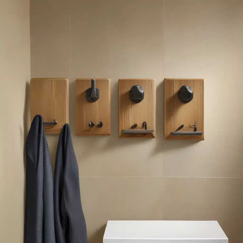 Wall Hooks for Wet Gear in Powder Rooms