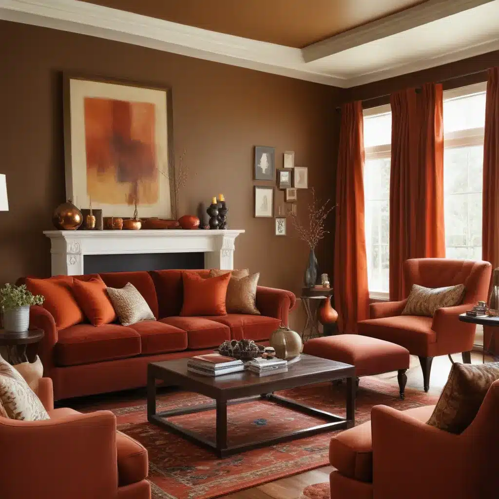 Warm Up Your Living Room for Winter with Rich Colors