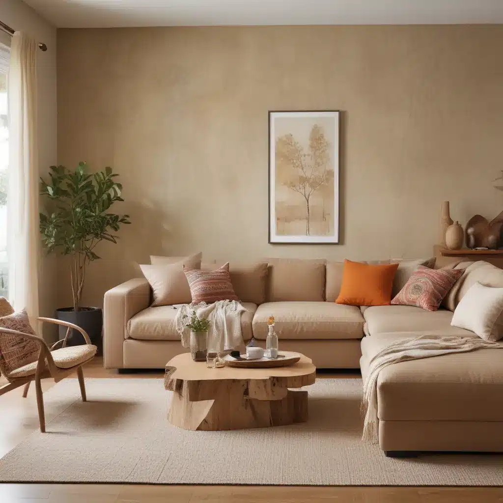 Warm Up a Modern Living Room with Natural Materials