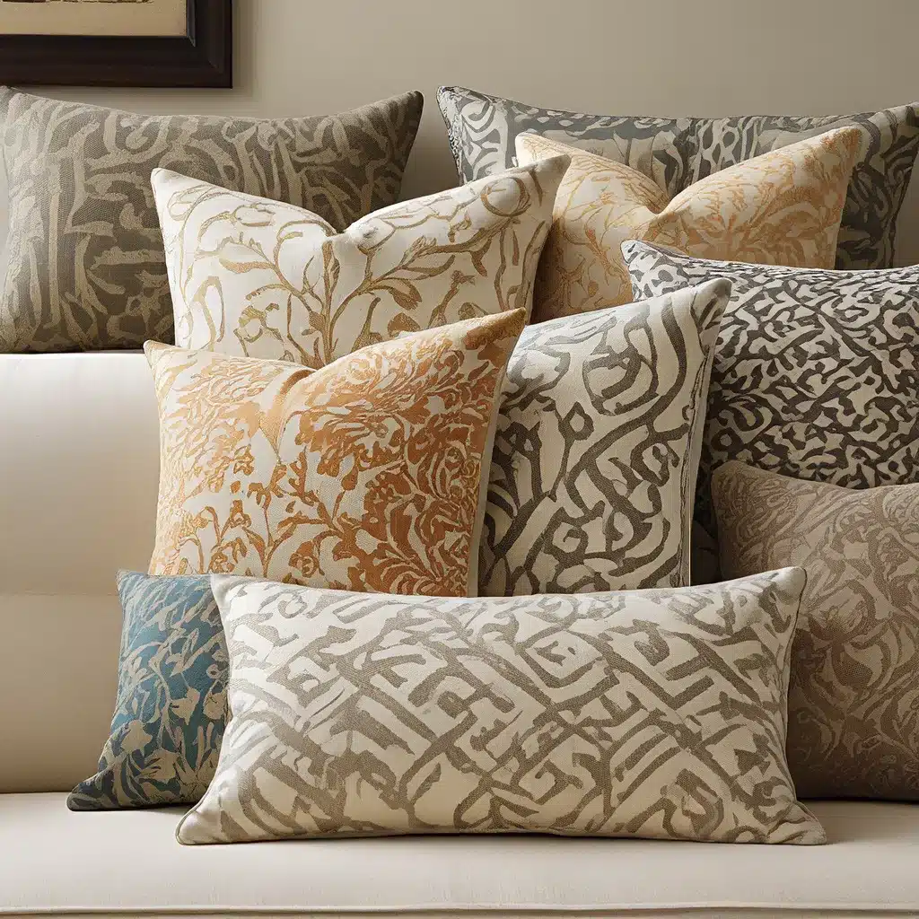 Accent Artistry: Patterned Pillows with Pizzazz