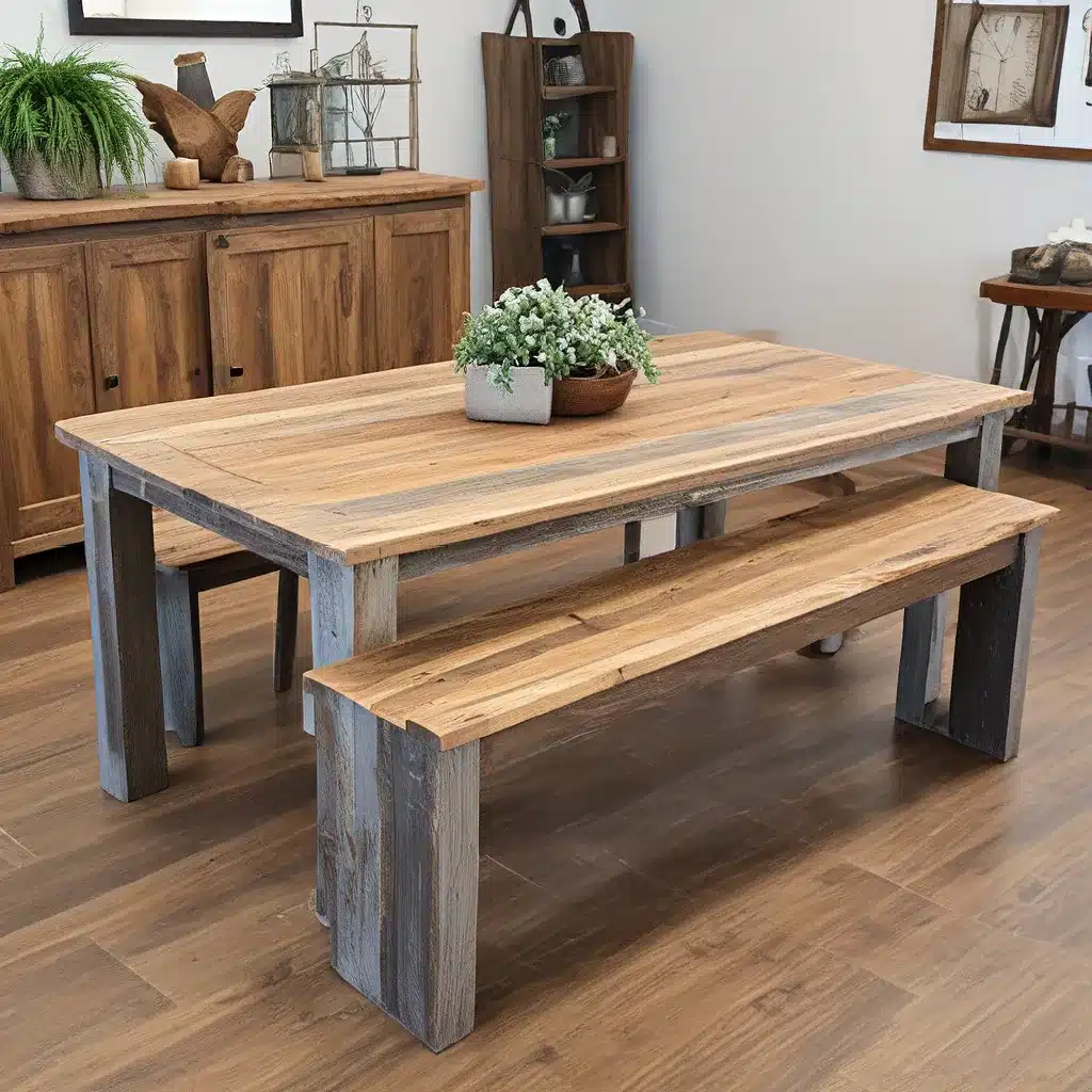 Add Farmhouse Flair with Reclaimed Wood Furniture