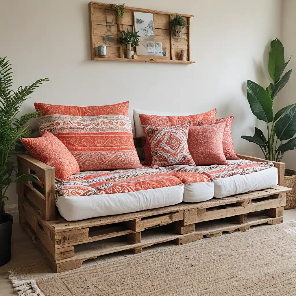 Boho Flair with a Homemade Pallet Sofa