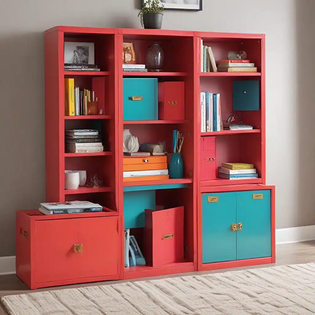 Bold and Colorful Storage Pieces