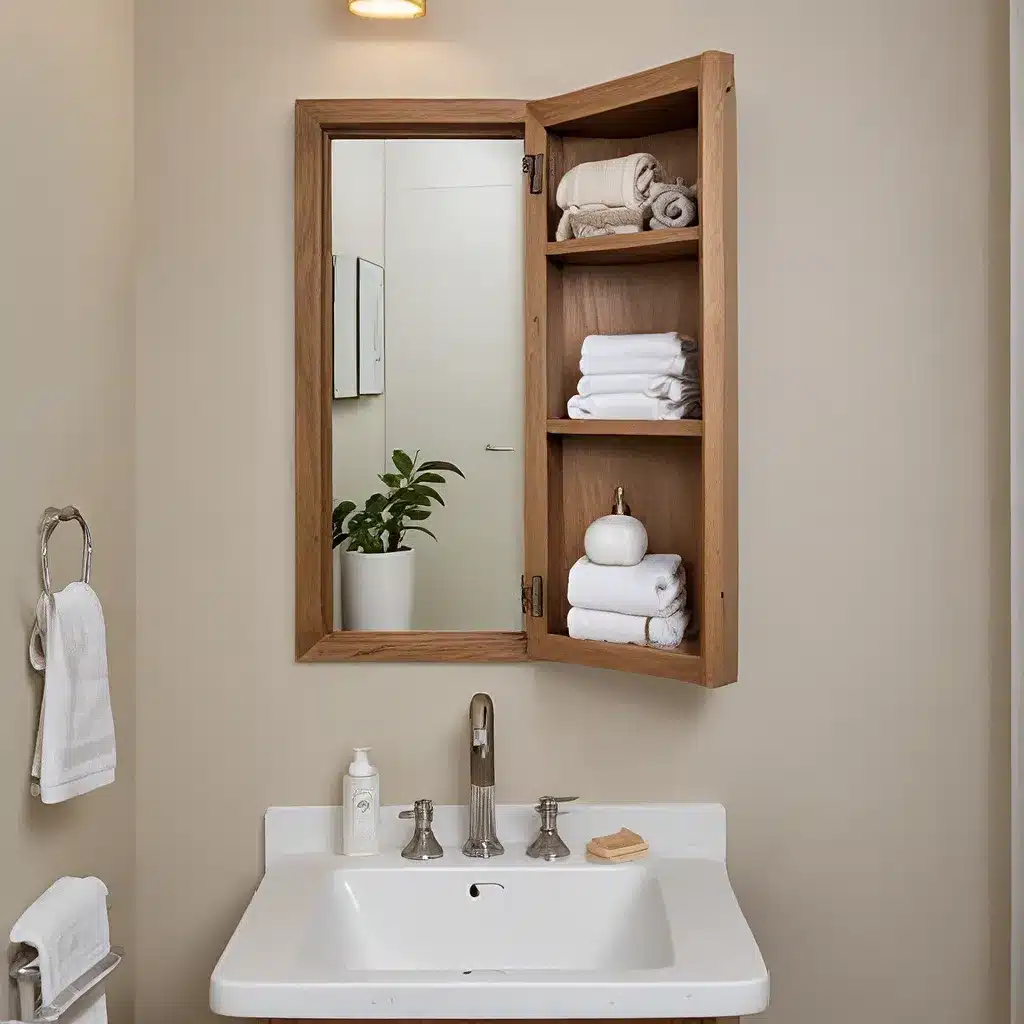 Clever Wall Storage In Powder Rooms