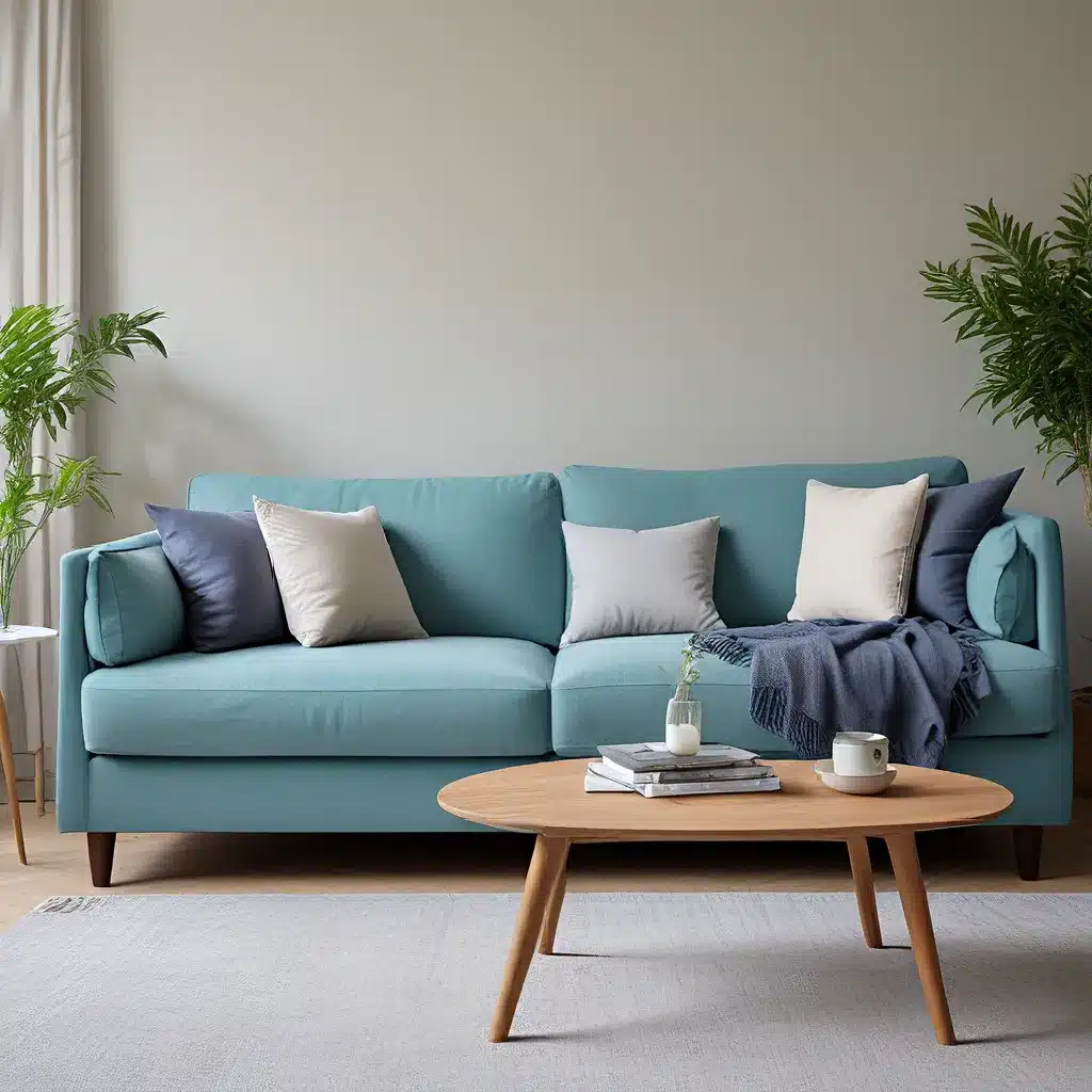 Cool Tones for a Calm Sofa Style