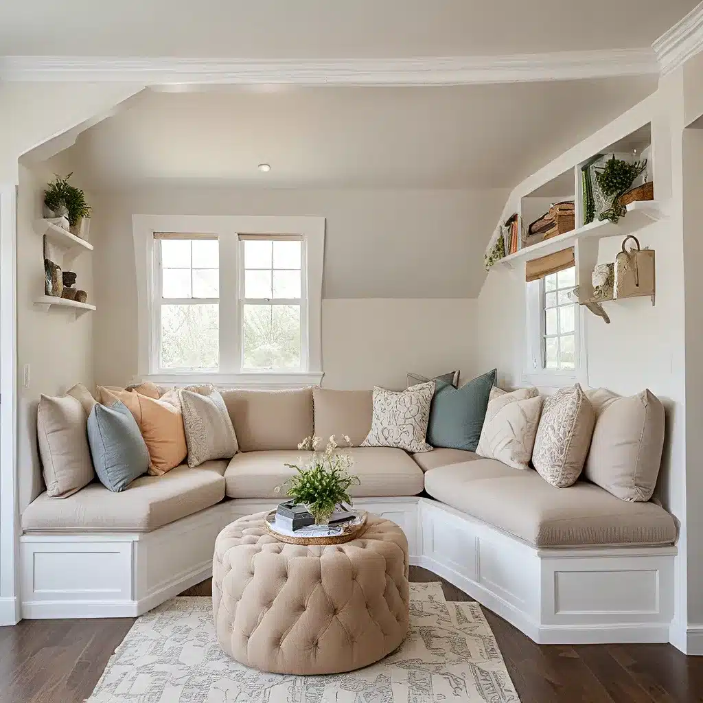 Cozy Corner: Custom U-Shaped Sofa Nook