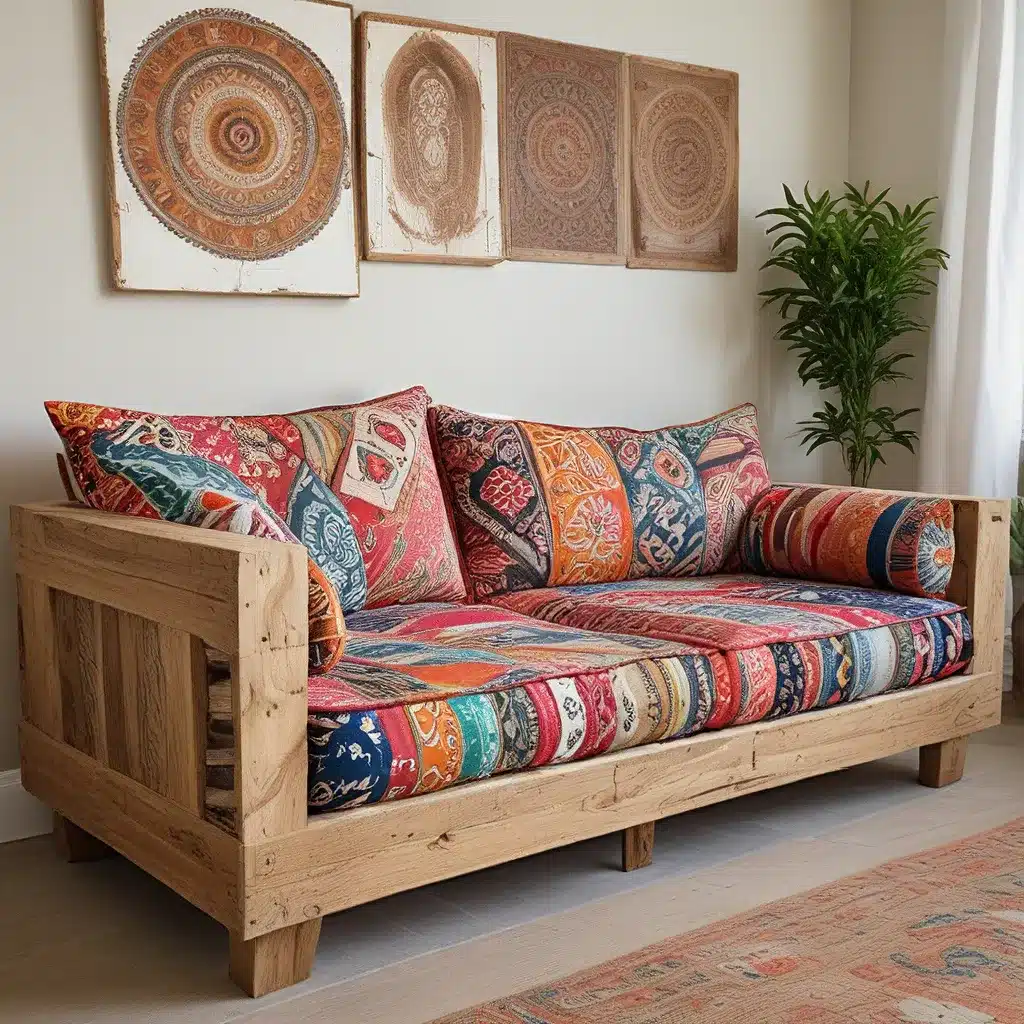 Create a Bohemian Chic Sofa from Reclaimed Wood