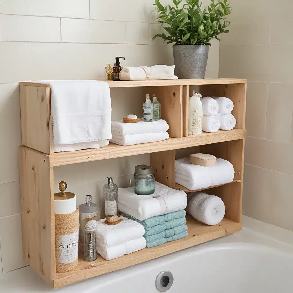 DIY Bath Storage for Renters