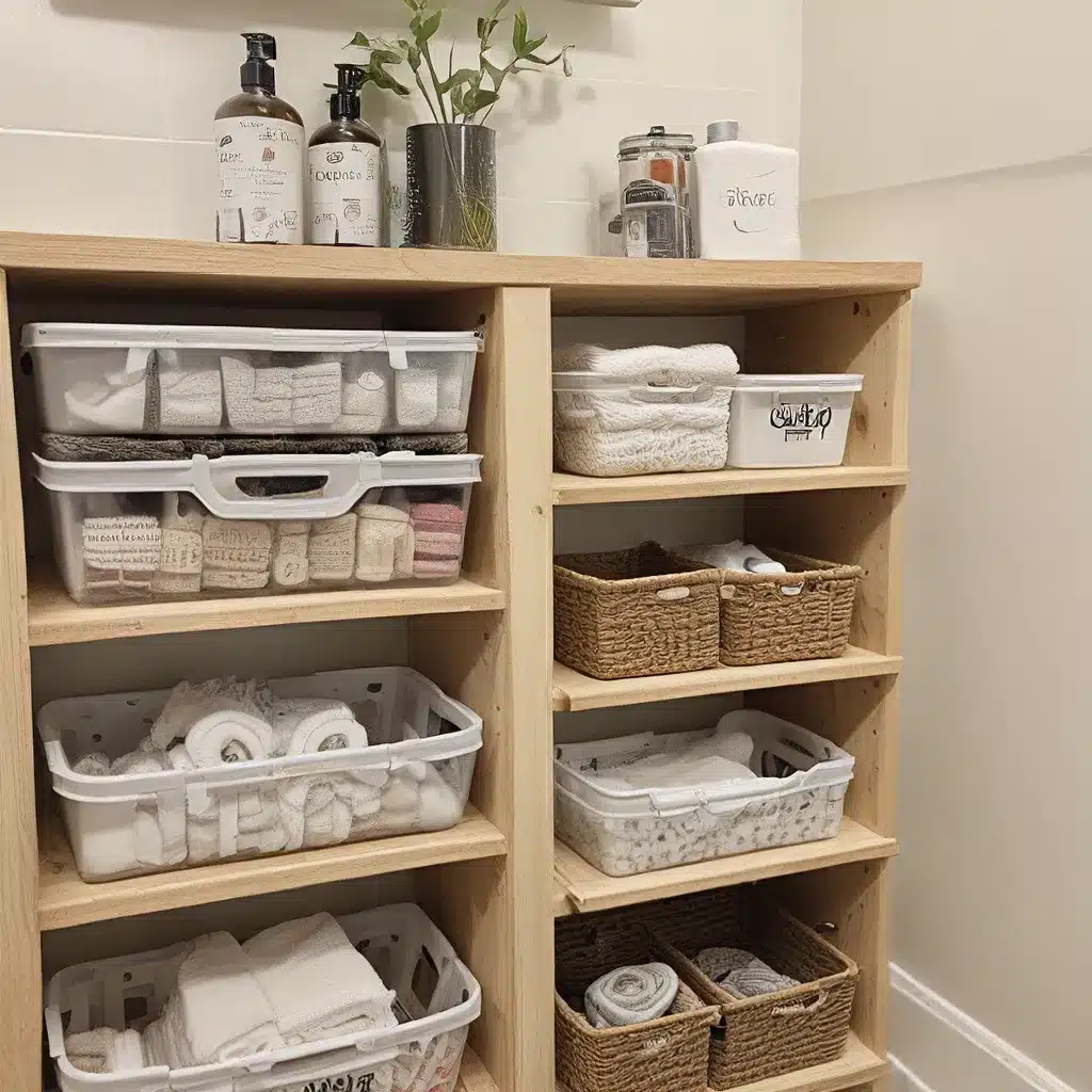 DIY Bathroom Storage on a Budget