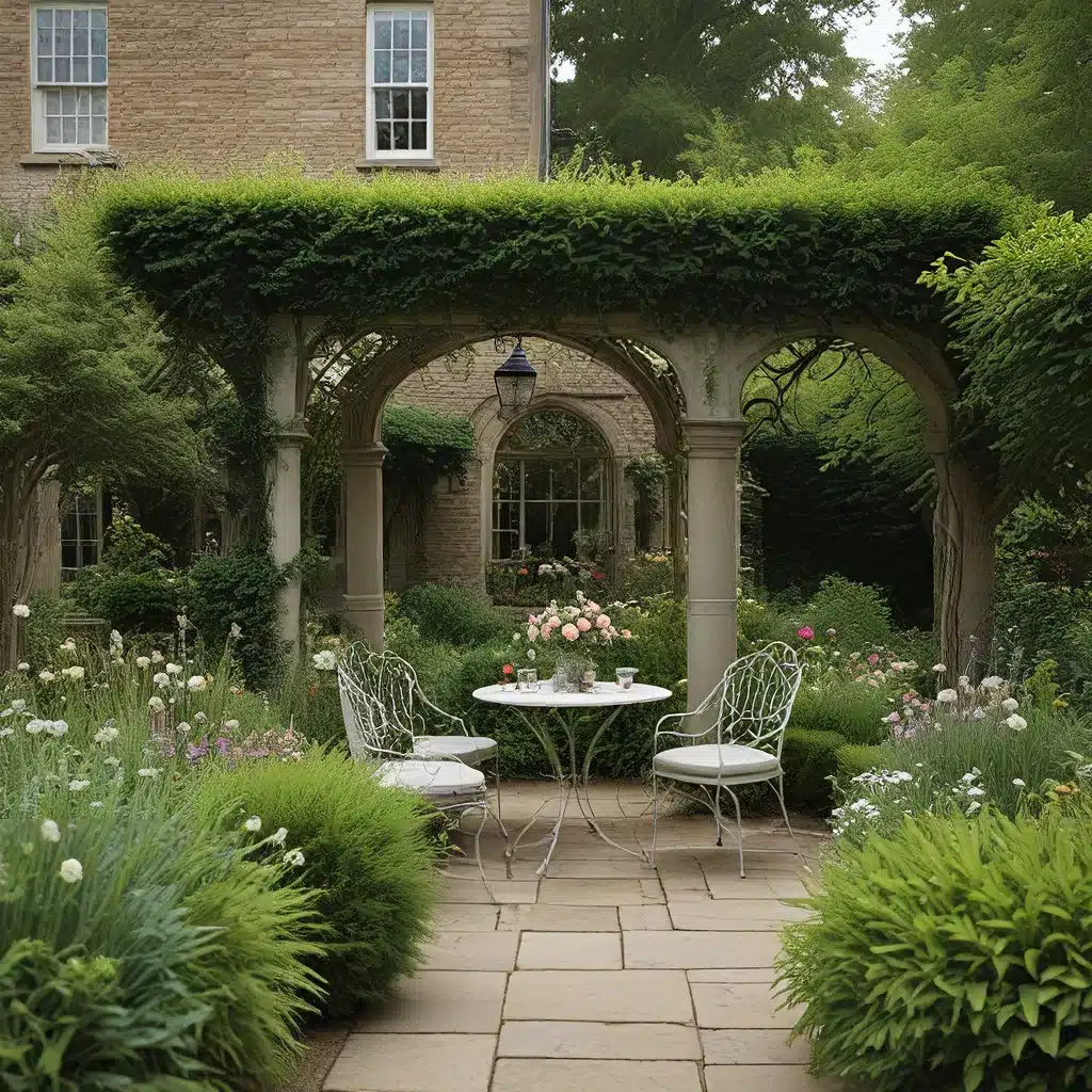 Elegant English Garden: Romantic Outdoor Oasis