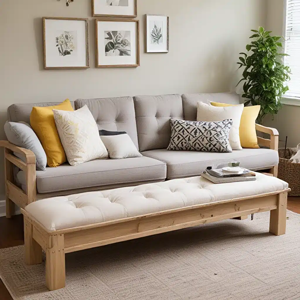 Elevate Your Living Room with DIY Sofa Benches