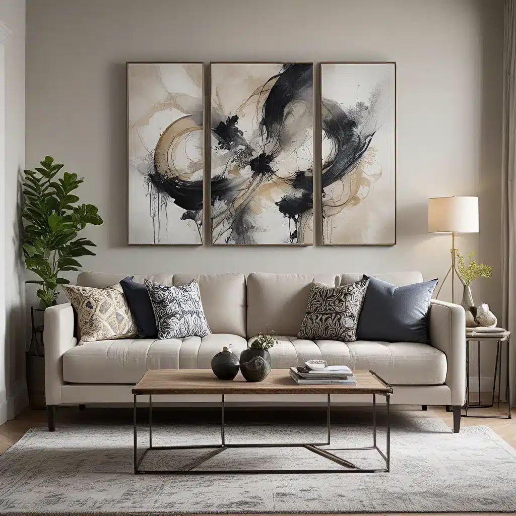 Elevate Your Sofa with Artistic Touches