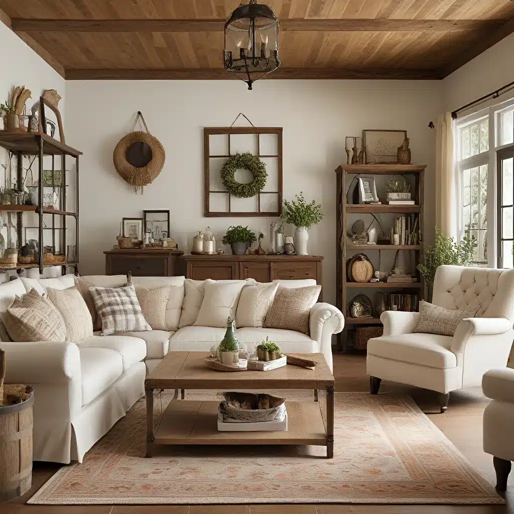 Farmhouse Flair: Rustic Charm for a Country-Inspired Living Room