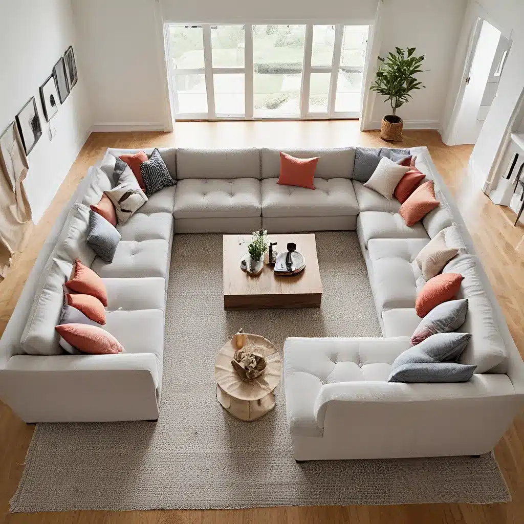 Fit More Friends On A U-Shaped Sofa