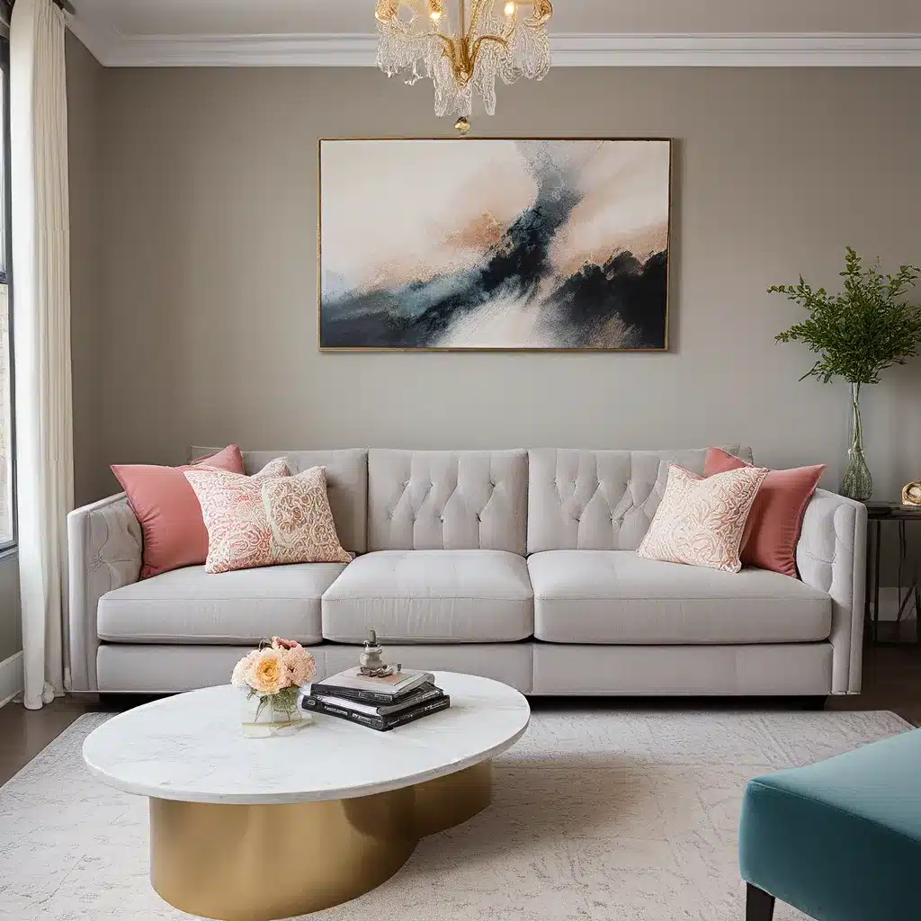 Glam Custom Sofas Elevate Small Spaces