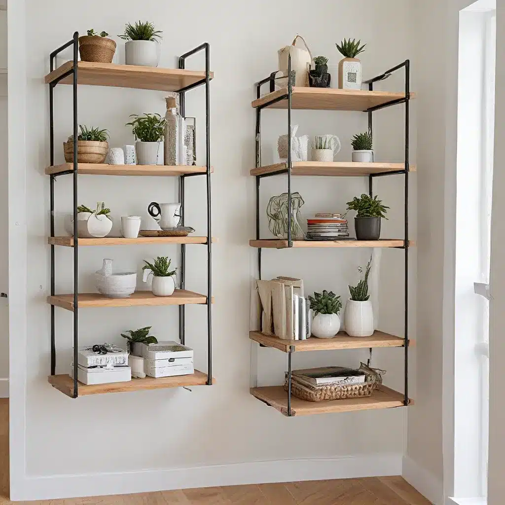 Hanging Shelves Add Vertical Storage