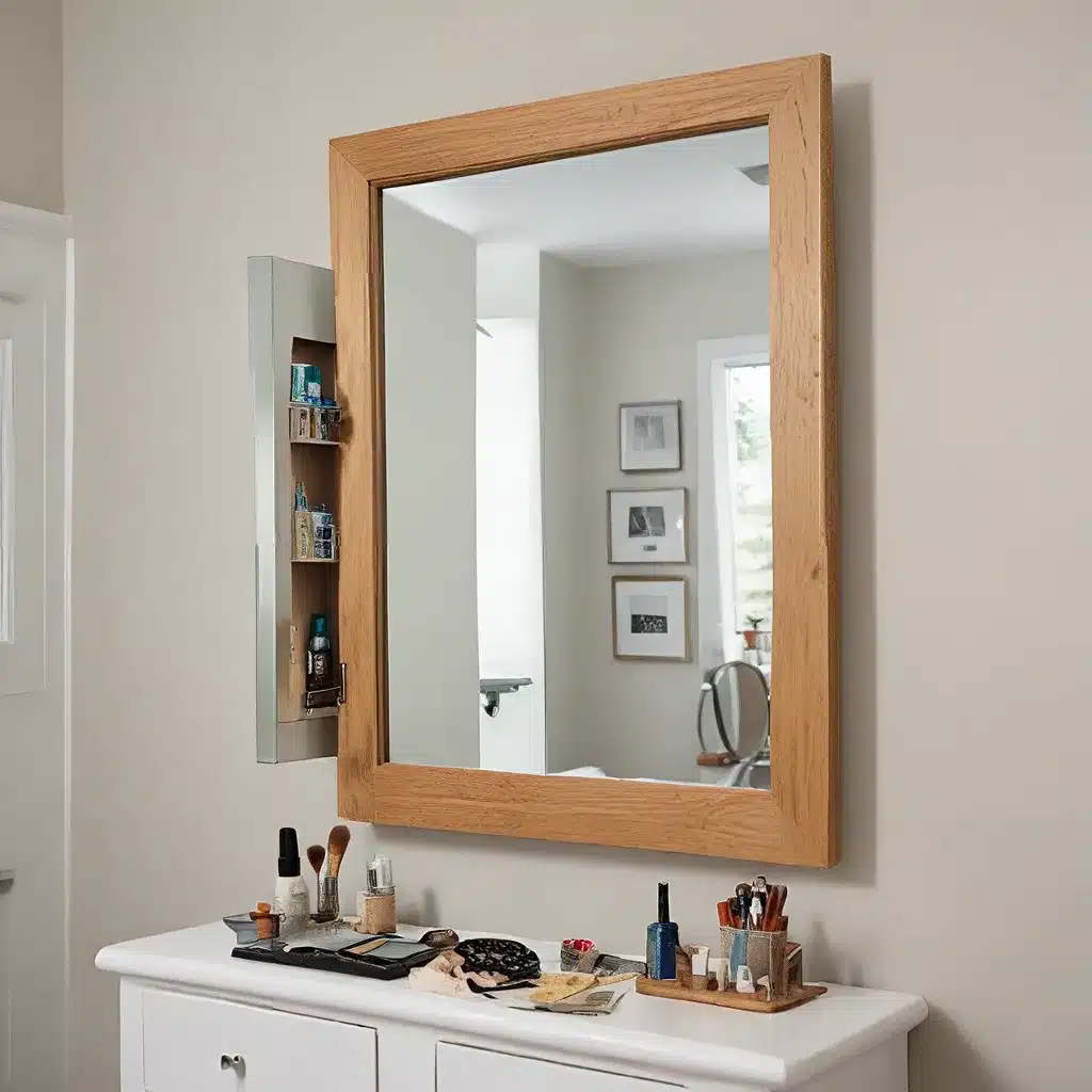 Hidden Storage Behind the Mirror