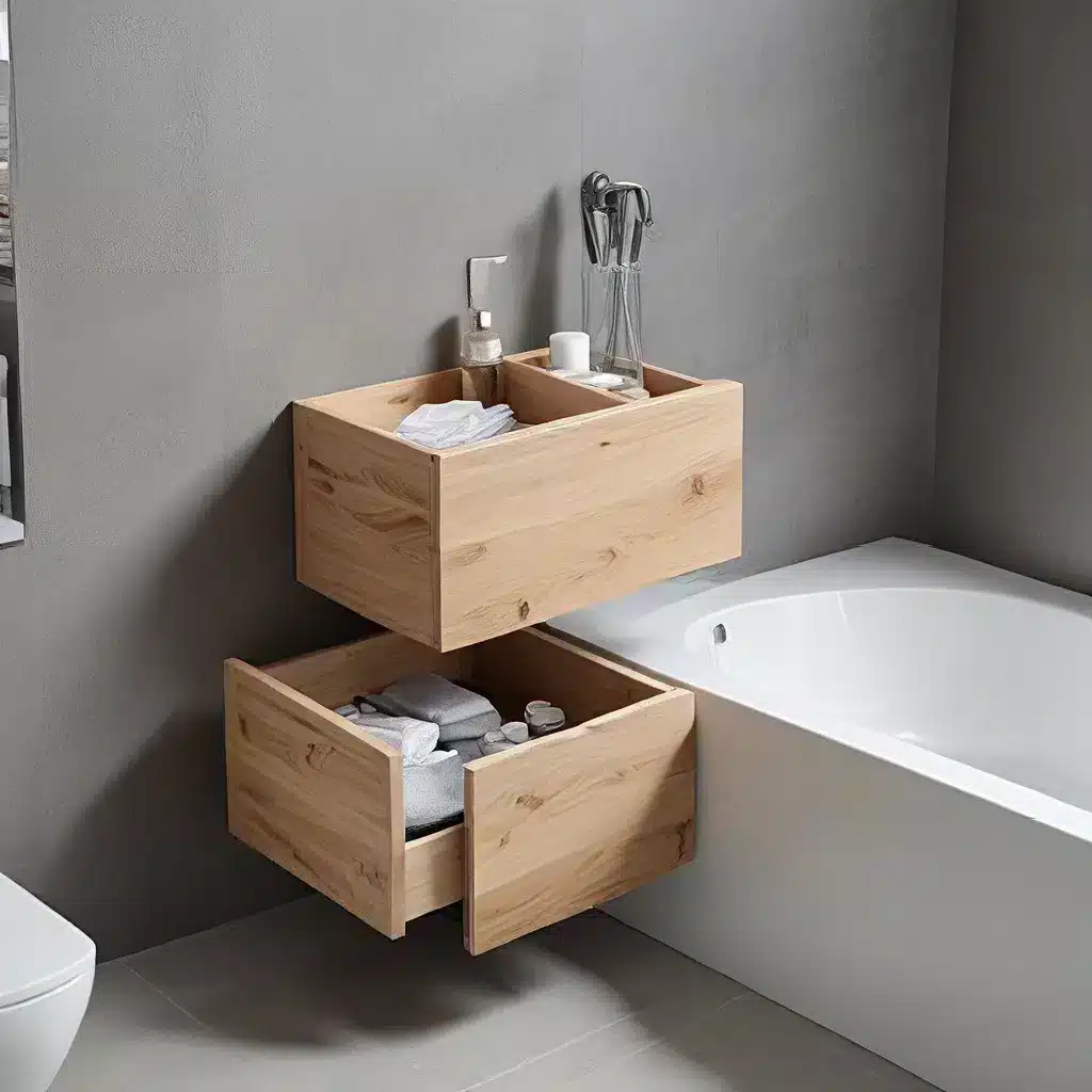Hidden Storage for Minimalist and Modern Bathrooms