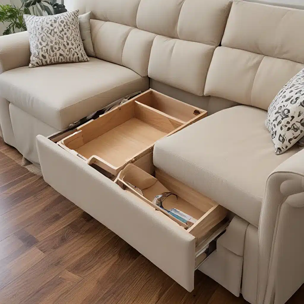 Hidden Storage in Custom Sofas