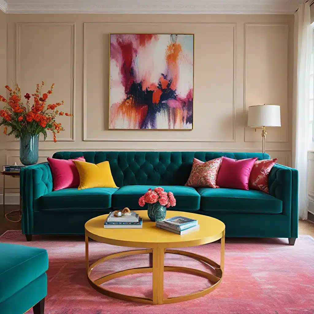 Jewel-Toned Luxury: Saturated Hues for Statement Sofas