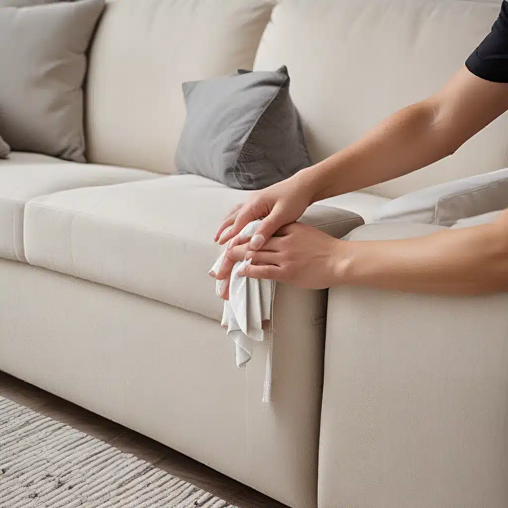 Keeping Sofa Arms, Backs and Crevices Clean