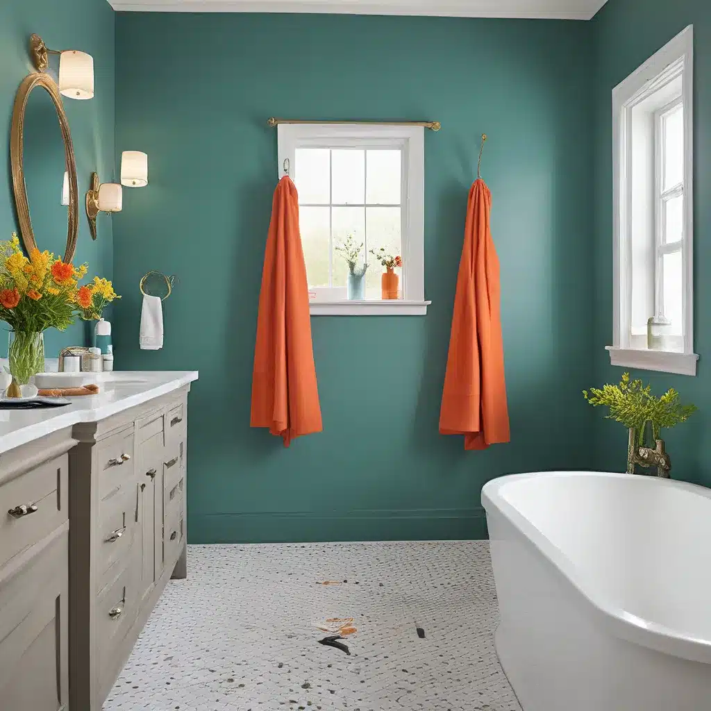 Liven Up Bath with Pops of Color