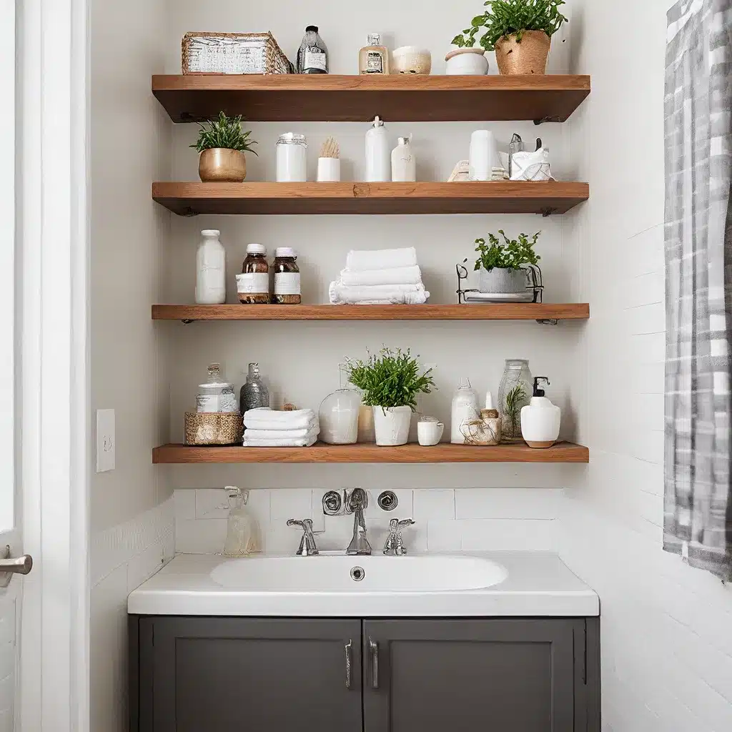 Make Open Shelving Work in Humid Bathrooms