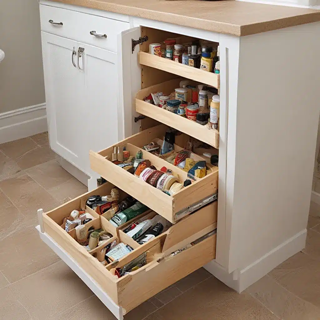 Make a Bathroom Pantry Pullouts