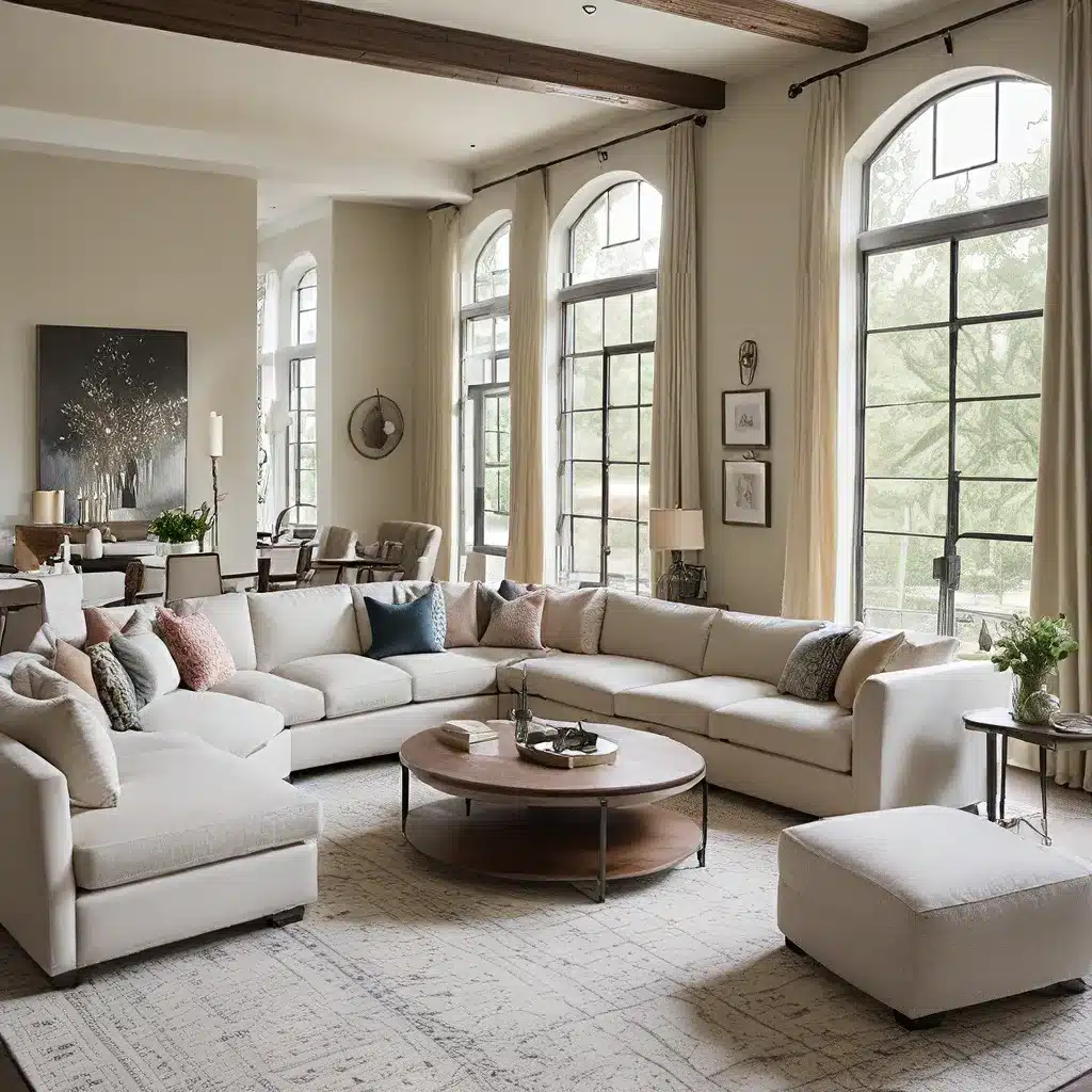 Maximize Seating with Custom Sectionals for Open Floor Plans