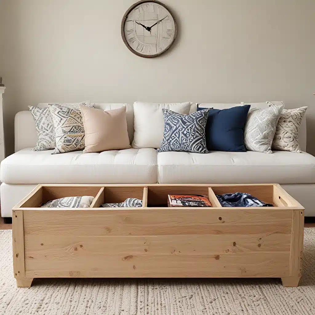 Maximize Storage With DIY Sofa Benches