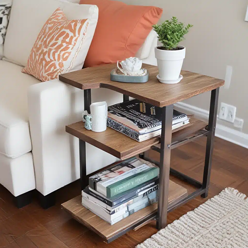 Maximize Storage with DIY Sofa Side Tables