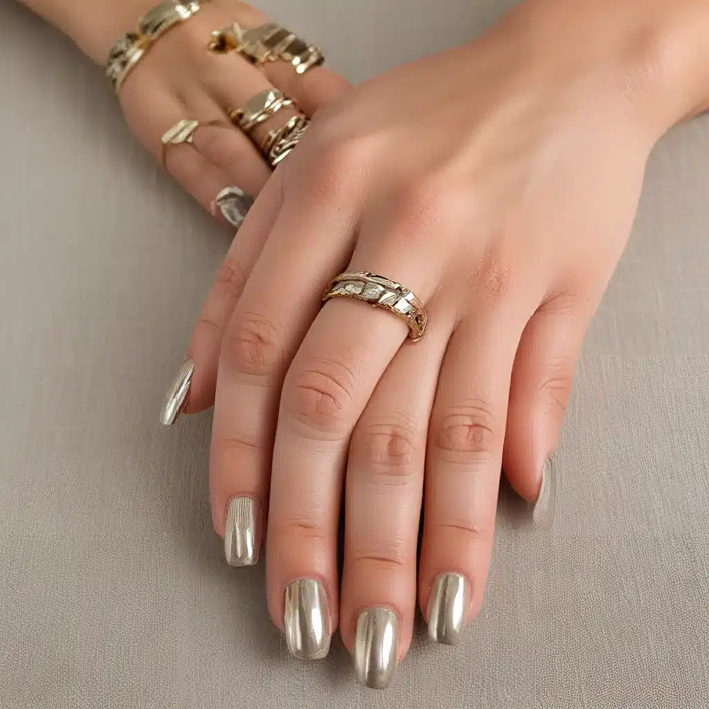 Metallic Accents Add Polish to Neutrals