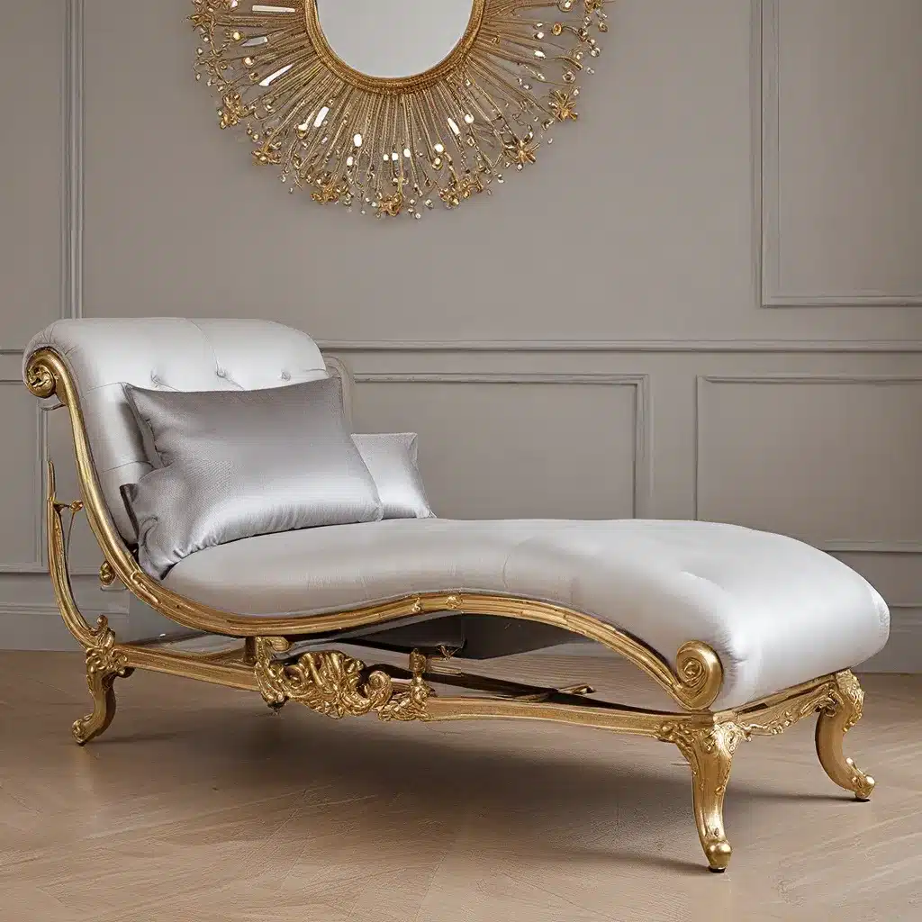 Metallic Elegance: Elevating Chaise Longues with Radiant Touches