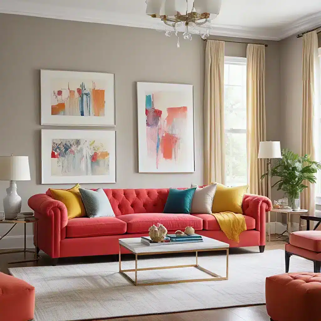 Multi-Color Sofas Breathe Life into Neutral Decor