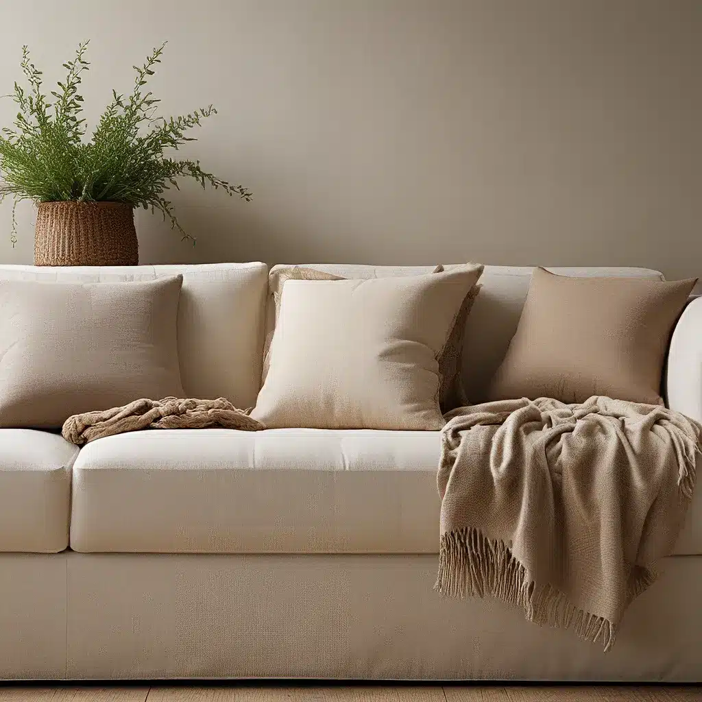 Natural Textures and Elements for Sofa Styling