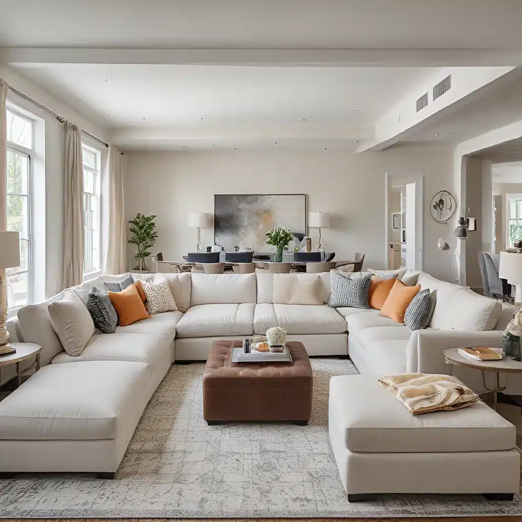 Oversized Sectionals Maximize Space