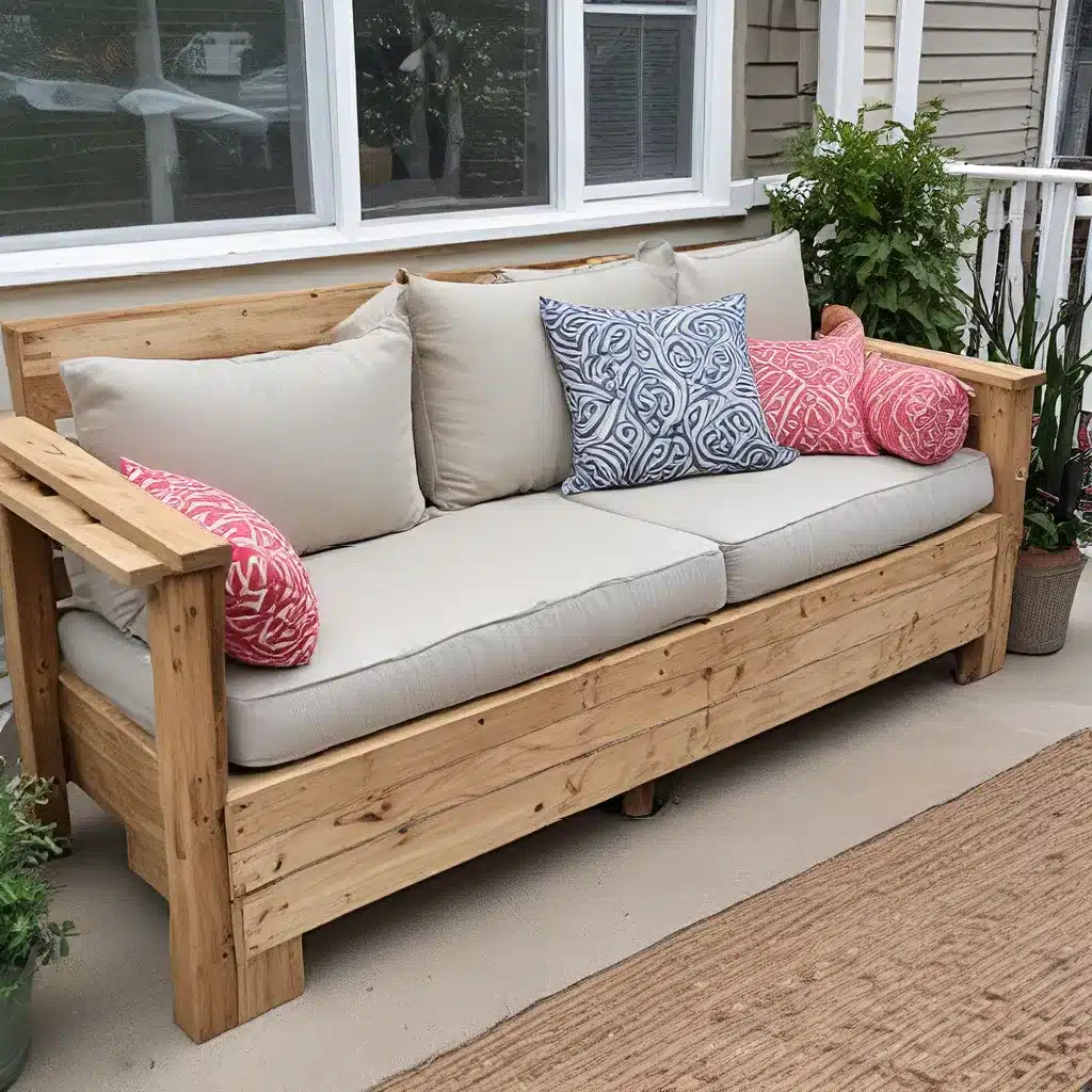 Personalize Your Porch with a Homemade Outdoor Sofa