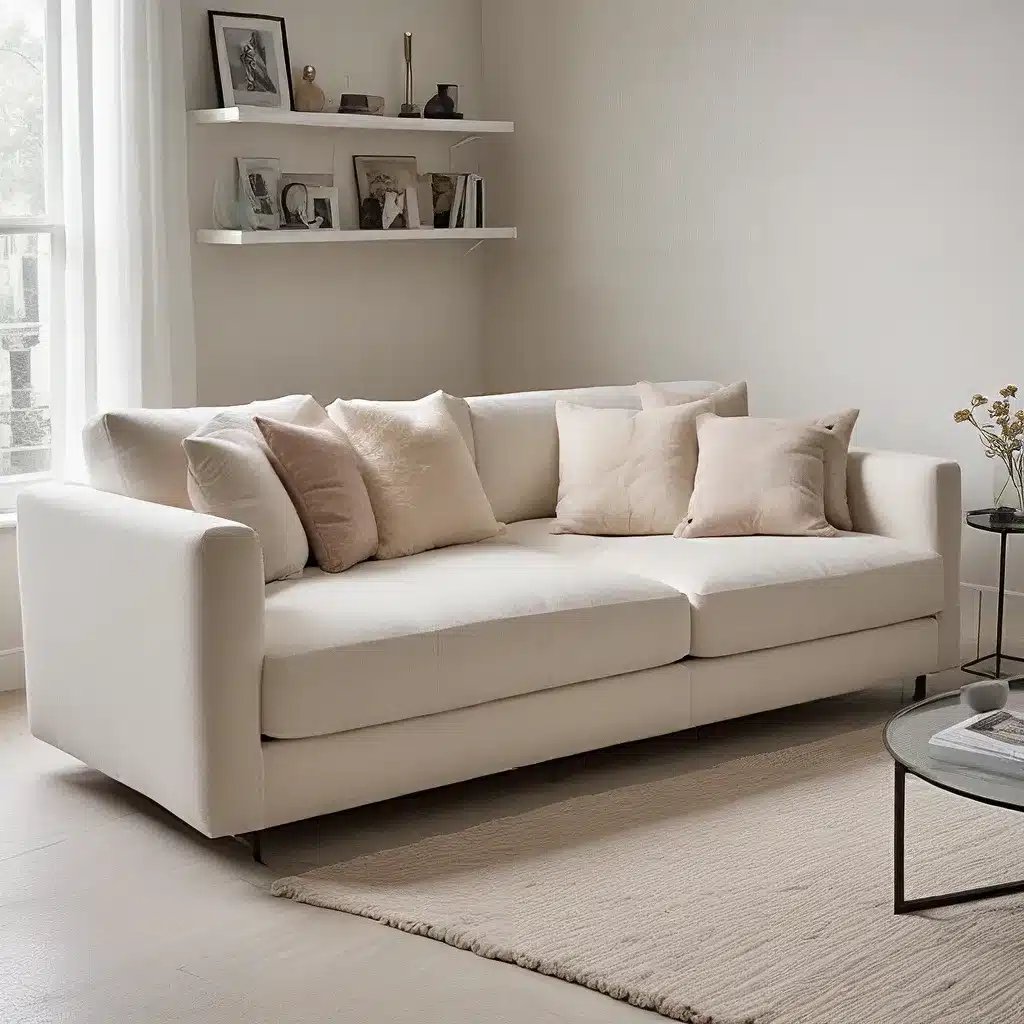 Plush Cushions Soften Structured Modern Sofa Looks