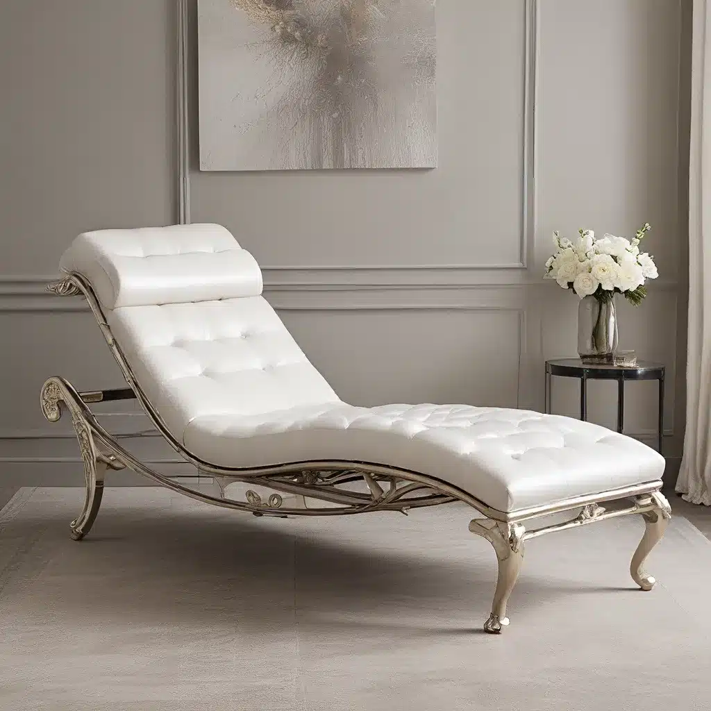 Radiant Metallic Accents: Elevating Chaise Longues with Luxe Touches