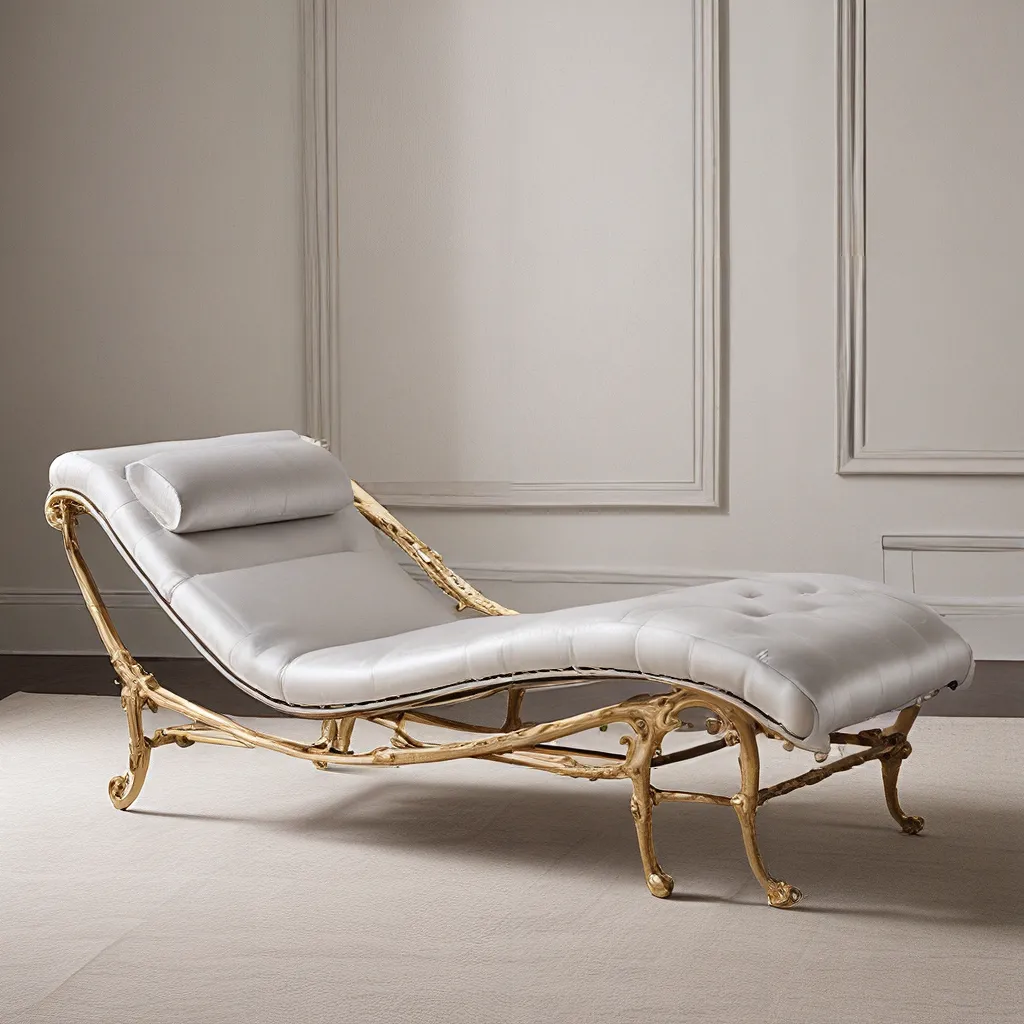 Radiant Metallic Accents: Elevating Chaise Longues with a Touch of Shine