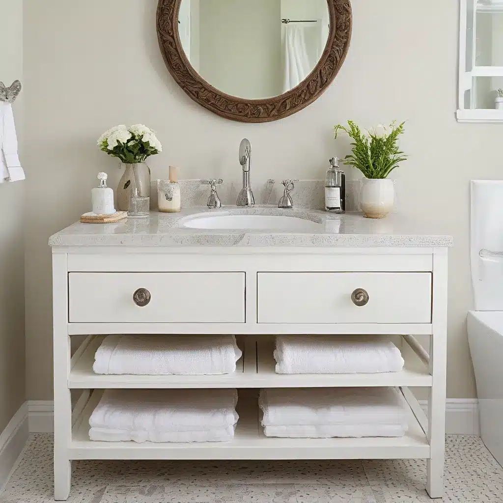 Repurpose Furniture for Chic Bath Storage