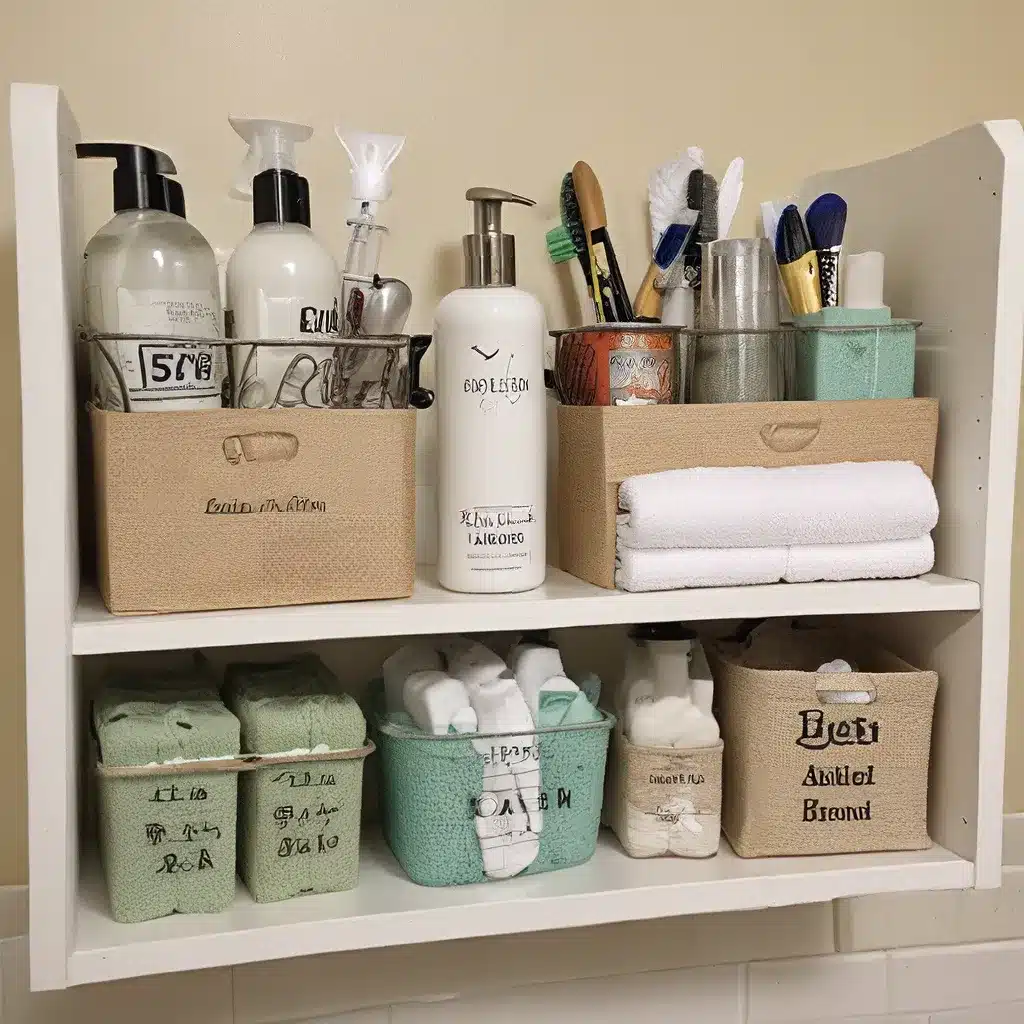 Repurpose Household Items for Bath Organization