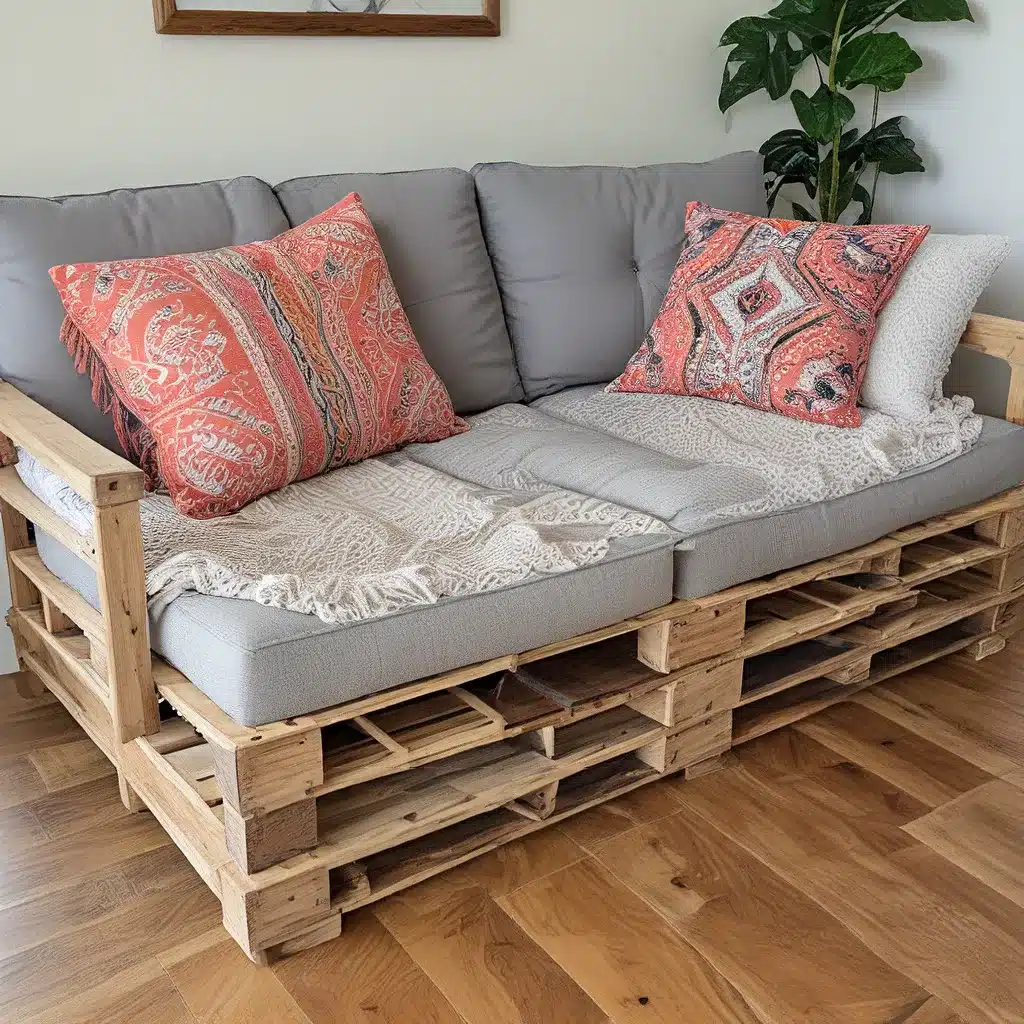 Repurpose Wood Pallets into a Boho Chic Sofa