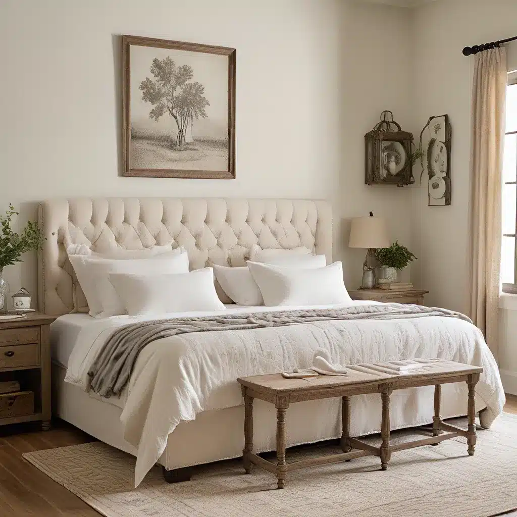 Rustic Elegance: Farmhouse-Inspired Bedroom Sofas