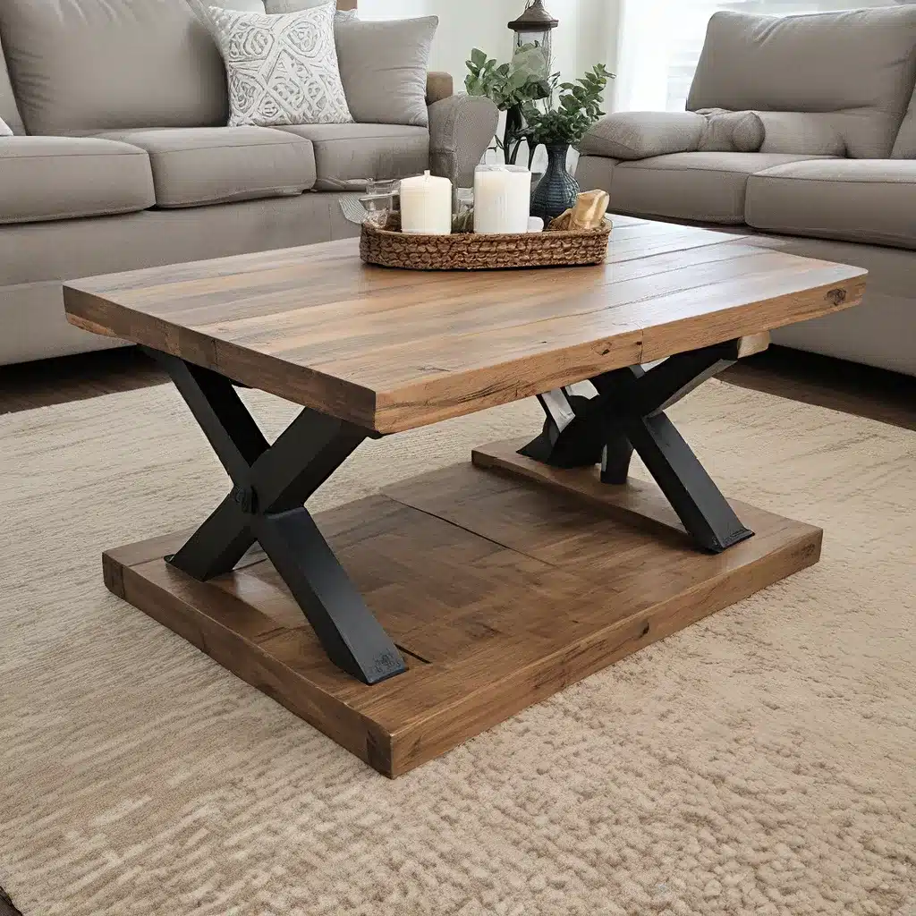 Rustic X-Base Coffee Table You Can Build from Scratch