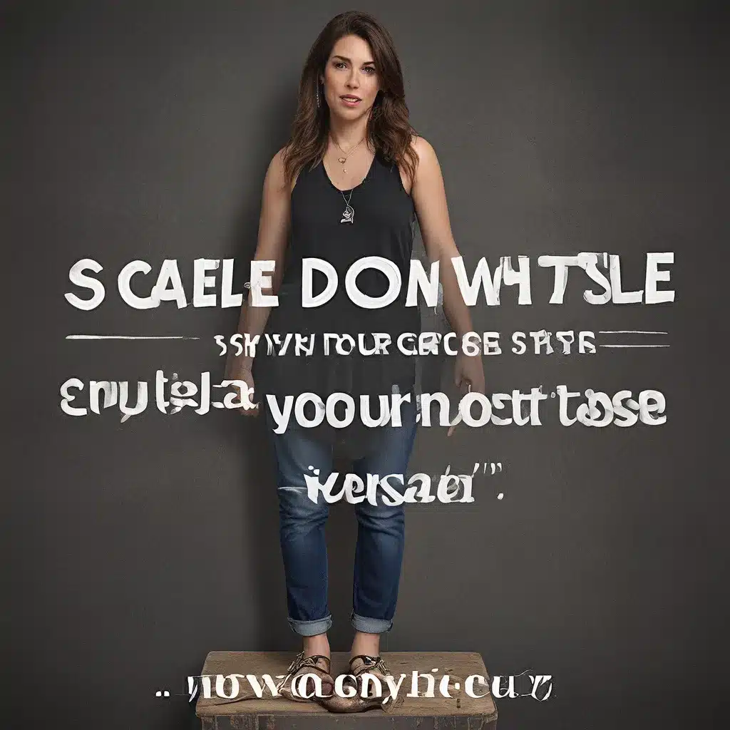 Scale Down Your Style, Not Your Taste