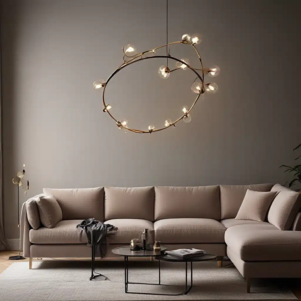 Sculptural Lighting to Elevate Your Sofa