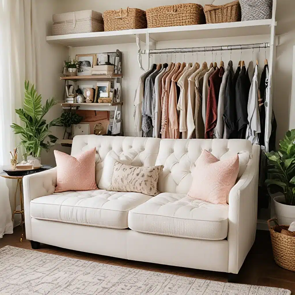 Shop Your Closet First for Sofa Styling