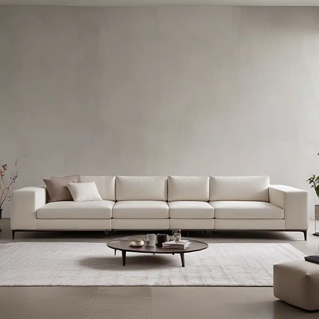 Sleek Four-Seater Sectional Couches