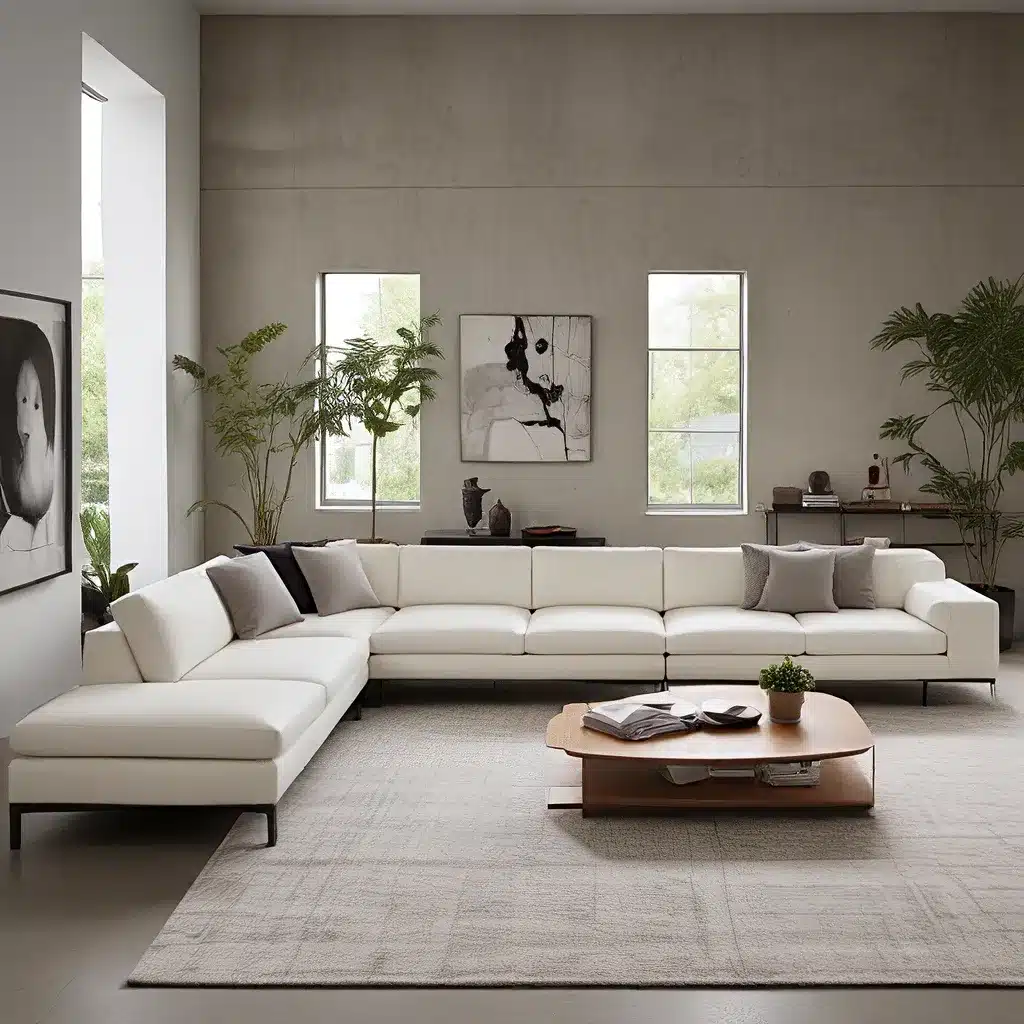 Sleek Four-Seater Sectionals